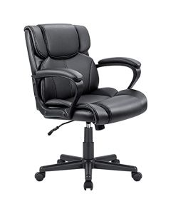 Furmax UT-C230 Mid Back Executive Office Swivel Chair - Black