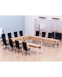 Figura 72-14 12 Seater Oak U-Shaped Conference-Meeting Table
