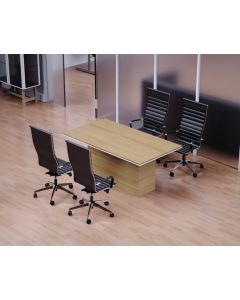 Mahmayi Stylish Conference Table for Office, Office Meeting Table, Conference Room Table (Coco Bolo, 180)