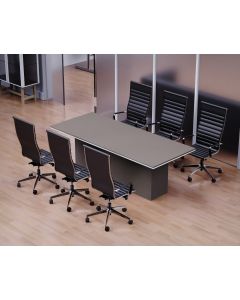 Mahmayi Modern Conference Table for Office, Office Meeting Table, Conference Room Table (Anthracite Linen, 240)