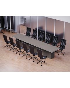 Mahmayi Modern Conference Table for Office, Office Meeting Table, Conference Room Table (Anthracite Linen, 480)