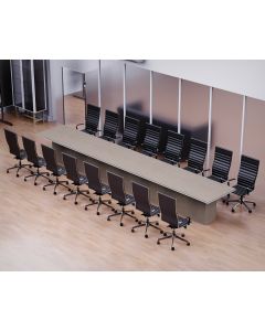 Mahmayi Advanced Conference Table for Office, Office Meeting Table, Conference Room Table (Light Concrete, 600)