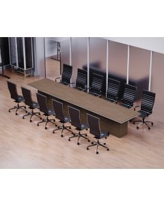 Mahmayi Simplistic Conference Table for Office, Office Meeting Table, Conference Room Table (Truffle Davos Oak, 480)