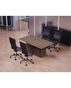 Mahmayi Simplistic Conference Table for Office, Office Meeting Table, Conference Room Table (Truffle Davos Oak, 180)