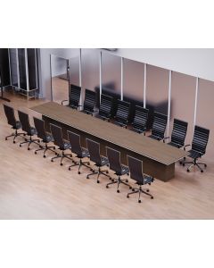 Mahmayi Simplistic Conference Table for Office, Office Meeting Table, Conference Room Table (Truffle Davos Oak, 600)