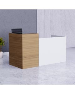 Mahmayi White-Coco Bolo RD-2 Reception Desk 180 cm