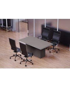 Mahmayi Modern Conference Table for Office, Office Meeting Table, Conference Room Table (Anthracite Linen, 180)