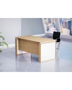 Mahmayi Coco Bolo with White Modern Office Workstation Table 140 cm