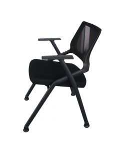 Mahmayi SL 632L Folding Heavy Duty Chair for Home | School | Study Chair Can Withstand upto 150kg - Black
