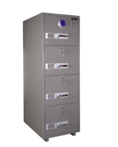 SecurePlus 680-4DK 4 Drawer Fire Filing Cabinet 300Kgs - Digital
