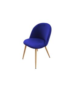 Mahmayi HYDC019 Velvet Blue Dining Chair for Living Room