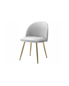Mahmayi HYDC020 Velvet Grey Dining Chair for Living Room