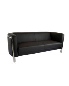 Divano 2385 Three Seater Sofa Black PU