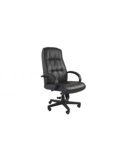 Atvor 708 Executive High Back Chair Black Leather 