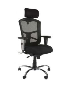 Cadeira 90804 High Back Ergonomic Mesh Chair Black 