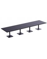 Mahmayi 500X500E-480 16 seater Square Base Pantry Table Black