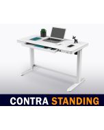Mahmayi All-in-One Height Adjustable Standing Desk with USB Charging - White