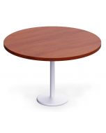 Mahmayi 500E Apple Cherry Pantry Table with white round base - 120cm