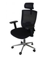 SleekLine T01B High Back Ergonomic Office Mesh Chair - Black