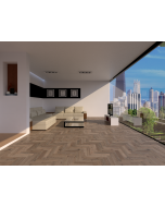 Mahmayi EPL009 Wood Parquet Flooring for Home, Office (1292 x 246 x 8 mm) Per 2.6 Square Meter Free Professional Installation - Light Telford Oak