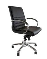 Susan 612-1 Executive Low Back Chair Black PU