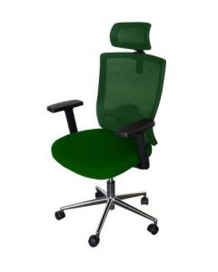 SleekLine T01B Medium Back Ergonomic Office Mesh Chair - Green
