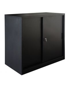 Godrej OEM Low Height Sliding Door Steel Cabinet Black
