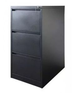 Godrej OEM 3 Drawer Steel Filing Cabinet Black