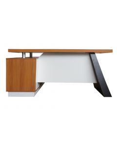 Elegante 191-18 Modern Executive Desk Light Walnut