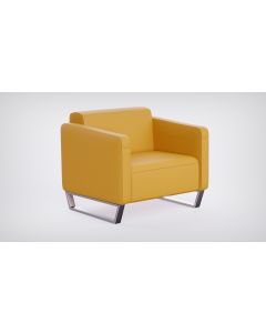 Mahmayi 2850 Single Seater PU Sofa - Dark Sandal