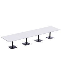 Ristoran 500X500E-480 16 seater Square Base Cafe-Dining-Meeting Table White