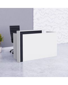 Zelda 26R001 Modern Reception Desk - White