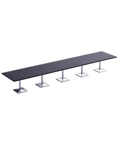 Ristoran 500PE-600 20 Seater Square Modular Pantry Table Black