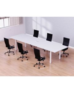 Figura 72-24 6 Seater White Conference-Meeting Table