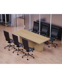 Mahmayi Stylish Conference Table for Office, Office Meeting Table, Conference Room Table (Coco Bolo, 240)
