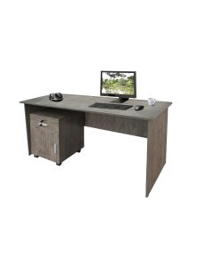 Mahmayi MP1 160x80 Writing Table With Drawers - Brown