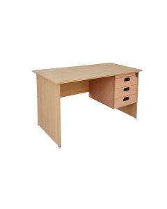 Mahmayi MP1 120x60 Limited Edition Writing Table With Hanging Drawers - Beige