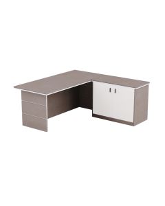 Mahmayi Light Concrete-White ED-1 Executive Desk 180 cm