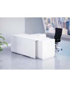 Mahmayi Premium White ED3-LSPW Executive Desk 180 cm