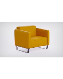 Mahmayi 2850 Single Seater PU Sofa - Yellow
