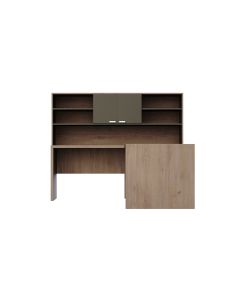 Mahmayi Truffle Davos Oak-Lava Grey ED-LTDO-LG Executive Desk