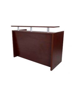 Mahmayi R06 Apple Cherry Office Reception Desk Without Drawers - 120cm