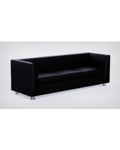 Mahmayi 679 Three Seater PU Sofa - Black