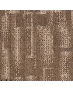 Mahmayi Brooks 100% PP Carpet Tile for Home, Office (50cm x 50cm) Per Square Meter With Free Professional Installation - Brown