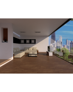 Mahmayi EPL067 Laminate Parquet Flooring for Home, Office (1291 x 193 x 8 mm) Per Square Meter With Free Professional Installation - Walnut