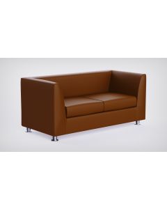 Mahmayi 679 Double Seater PU Sofa - Chocolate Brown