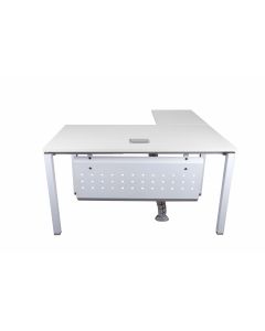 Figura 72-18L white Modern Workstation without Drawer