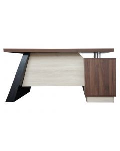 Elegante 191-18 Modern Executive Desk Dark Walnut