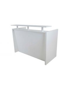Mahmayi R06 White Office Reception Desk Without Drawers - 120cm
